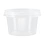 Imagem de Pote de 250ml Redondo com tampa Transparente Cristalcopo com 500 unidades