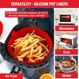 Imagem de Pote de forros de silicone Air Fryer 3-5L, pacote com 2 unidades AKSDTH vermelho+azul