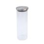 Imagem de Pote de vidro 1700ml com tampa de inox circular mantimento  Oikos