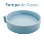 Imagem de Pote de Vidro com Tampa Azul 419ml 1 peça - Casambiente