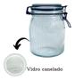 Imagem de Pote De Vidro Com Tampa Hermético Incolor Com Trava 1000 Ml