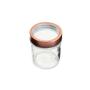 Imagem de Pote de Vidro com Tampa Rose Gold e Visor Acrilico 350ML - Lyor