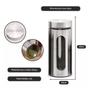 Imagem de Pote de Vidro e Inox redondo c/ visor Mantimento 1300 Litros