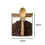 Imagem de Pote de Vidro Hermético com Tampa de Bambu e Colher 600ml