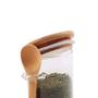 Imagem de Pote de Vidro Hermético com Tampa e Colher de Bambu 750ml