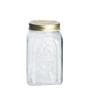 Imagem de Pote de Vidro Homemade com Tampa Dourada 1000ml