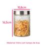 Imagem de Pote de Vidro Rattan 1200ml - Class Home