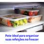 Imagem de Pote Descartável 500ml Freezer Microondas Marmita Fit 150 Un