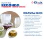 Imagem de Pote Descartável Sobretampa Redondo Bolo Freezer Microondas 250ml - 24 Unidades