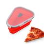 Imagem de Pote Expansível Silicone Separador Pizza Vermelho 25,5cm