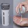 Imagem de Pote Frascos Kit Para Viagem 4 em 1 Peças Shampoo Condicionador Creme Hidratante Cosméticos