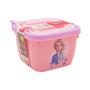 Imagem de Pote frozen Infantil Kit com 3 Marmitas para lanche Escolar Plasútil
