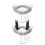 Imagem de Pote  hermetico 700 ml quadrado com  tampa  transparente