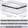 Imagem de Pote Hermético Acrílico Arroz Macarrão Frutas Geladeira Porta-Frios 770 ML