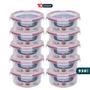 Imagem de Pote Hermético De Vidro Kit C/ 10 Potes De 930ml - C/ Trava - Dolce Home