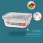 Imagem de Pote Hermético De Vidro Marmita Kit C/6 De 660 Ml -com Trava - Dolce Home