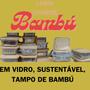 Imagem de Pote Hermético em Vidro com Tampa de Bambú Sustentável 320ML-KIT 03UNIDADES