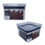 Imagem de Pote Hermético Empilhável Quadrado Lumini Paramount 480ml