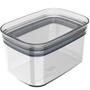 Imagem de Pote Hermético Pequeno Retangular com Tampa 650ml Porta Mantimentos Cozinha