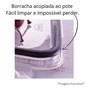 Imagem de Pote Hermético Retangular Com Escorredor 1,1L Porta Frios 4 Travas