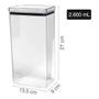 Imagem de Pote Hermético Retangular Lumini 2.600ml Paramount