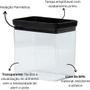 Imagem de Pote Hermético Retangular Lumini Black 1.300ml Paramount