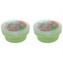 Imagem de Pote Infantil Os Filhotes 200ml com 2 pçs Verde 5715 - Plasutil