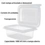 Imagem de Pote Marmita Fitness Descartável 1000ml Freezer Microondas