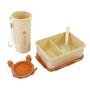 Imagem de Pote Marmita Microondas Freezer Kit Conjunto Copo Com Tampa 500 ML Lunch Livre BPA Free