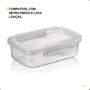 Imagem de Pote Microondas Pequeno Com Travas 270ML Transparente