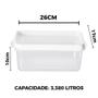 Imagem de Pote Multiuso para Alimentos Retangular 3380ml com Tampa - Paramount 26,5 X 17,5 X 10 Cm 