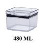Imagem de Pote Para Mantimentos Hermético Quadrado Empilhável 480ml Código 1161 - Paramount