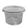 Imagem de Pote Plast PP Kit Com Tampa Transparente Redondo 250ml TOTALPLAST (KP-250)