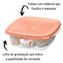 Imagem de Pote Plástico 530ml Sanremo Kit 5 Vasilhas Organização para sua Cozinha -Livre de BPA