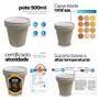 Imagem de Pote Plástico Com Revestimento - Kit Com 150 Pçs