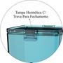 Imagem de Pote Plástico Hermético Com Trava e Tampa 2,3L Alimentos - Colors