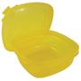 Imagem de Pote Plástico Herméticos Quadrado Capacidade 796ml Amarelo