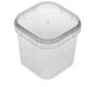 Imagem de Pote Plástico PP Quadrado c/ Tampa 220ml c/300 Un
