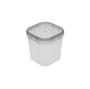 Imagem de Pote Plástico Quadrado 500ml Crystal Com Tampa Lacre Plastilânia Pacote 10 Unidades
