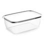 Imagem de Pote Plástico Retangular Com Tampa BPA free. Freezer Microondas