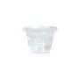 Imagem de Pote Plástico Transparente 100ml com Tampa - Conjunto de 100 Unidades 004126