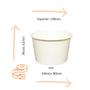Imagem de Pote Polipapel 280Ml Branco 45Un