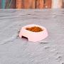 Imagem de Pote porta ração petisco água comedouro pet pequeno vasilha para cachorros rosa bebedouro cães gatos
