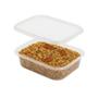 Imagem de Pote PP com Tampa Lacre 500 Ml Retangular Trans - 360 unid