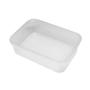 Imagem de Pote PP com Tampa Lacre 500 Ml Retangular Trans - 360 unid