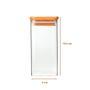 Imagem de Pote Quadrado de Vidro com Tampa 400ml VD9973 - Yoss