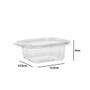 Imagem de Pote Quadrado Transparente 500ml Tampa com Lacre F732 Fibraform c/50 un