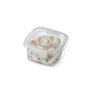Imagem de Pote Quadrado Transparente Com Travas Laterais P 360 Ml