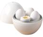 Imagem de Pote Recipiente Cozinhar 4 Ovos Microondas Rápido Prático Saudável Vapor Fitness Multi Funções