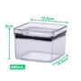 Imagem de Pote Recipientes Hermético Mantimentos Acrílico 480ML Transparente Alimentos Empilhável Arroz Feijão
